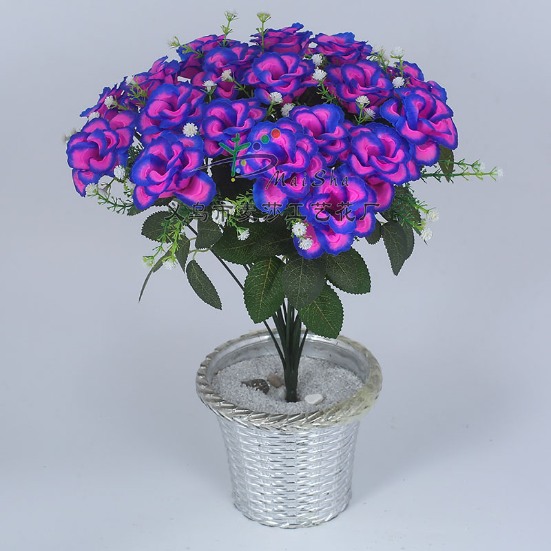 MS-066 Maisha Flower Sheets, Qingming Festival Flowers, tomb-sweeping flowers, Sacrificial flowers, Cemetery Flower arrangements, Artificial flowers, 60g, No. 3 pattern buds details Picture