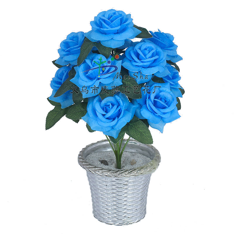 MS-063麦莎花片插花仿真花假花小四角月季