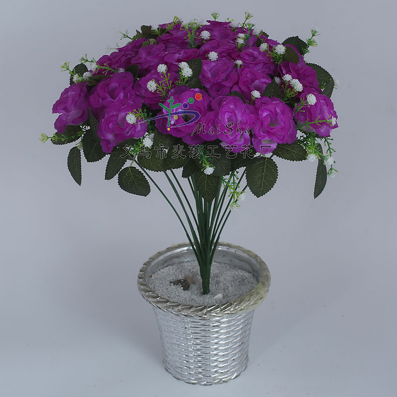 MS-066 Maisha Flower Sheets, Qingming Festival Flowers, tomb-sweeping flowers, Sacrificial flowers, Cemetery Flower arrangements, Artificial flowers, 60g, No. 3 pattern buds Application Scenario