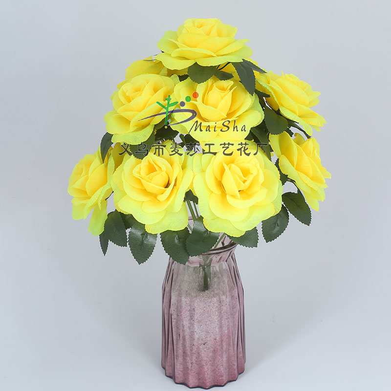 MS-070 Maisha Flower Sheet Arrangement, artificial flower, 60g Chinese tea rose details Picture