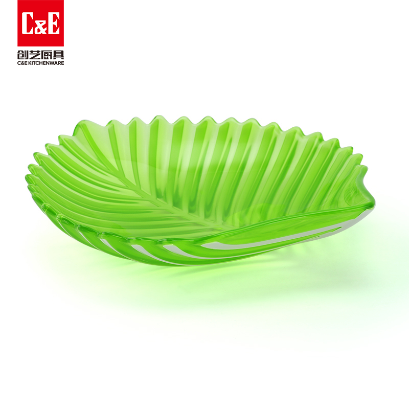 C&E创艺家用水果盘新款树叶盘子零食坚果收纳盘厂家批发详情5