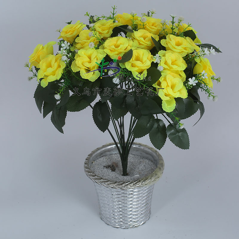 MS-066 Maisha Flower Sheets, Qingming Festival Flowers, tomb-sweeping flowers, Sacrificial flowers, Cemetery Flower arrangements, Artificial flowers, 60g, No. 3 pattern buds Specification image