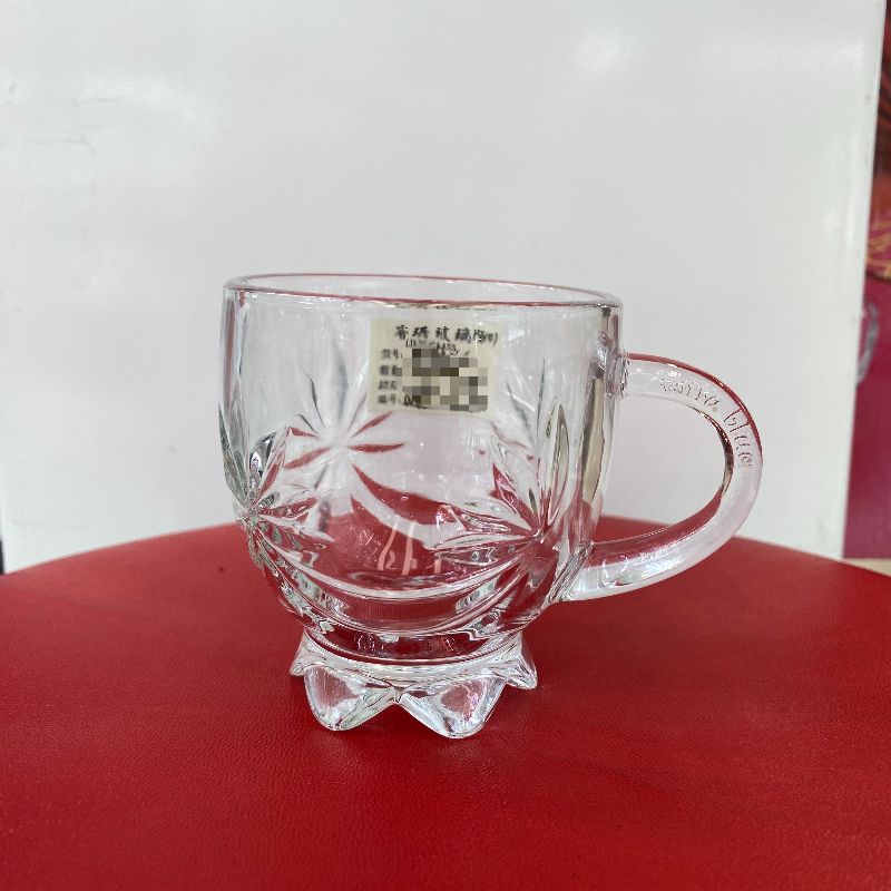 家用花茶杯套装加厚耐热玻璃杯带把杯水杯无铅果汁杯牛奶杯泡茶杯