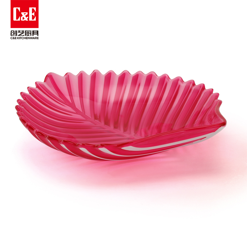 C&E创艺家用水果盘新款树叶盘子零食坚果收纳盘厂家批发