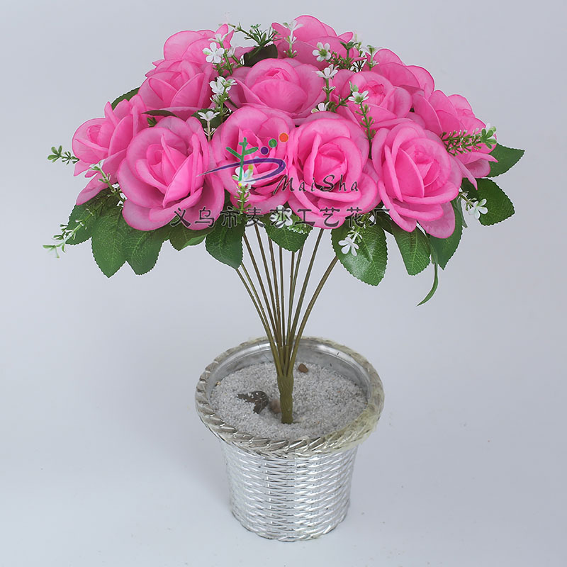 MS-067 Maisha Flower Slices, Qingming Festival flowers, tomb-sweeping flowers, sacrificial flowers, cemetery flower arrangements, artificial flowers, 60g small tea rose