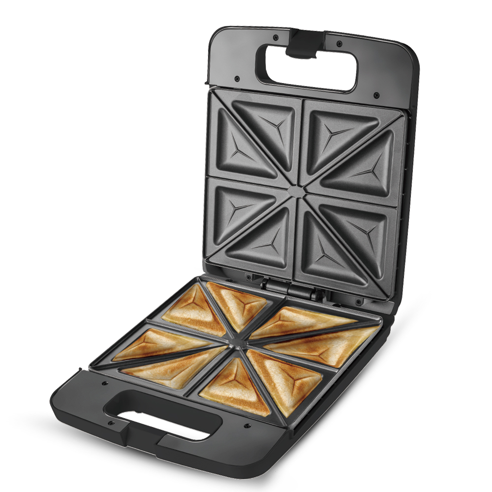 RAF European Standard Cross-border household double-sided heating Sandwich machine, multi-functional toaster, waffle breakfast machine R.515 Application Scenario