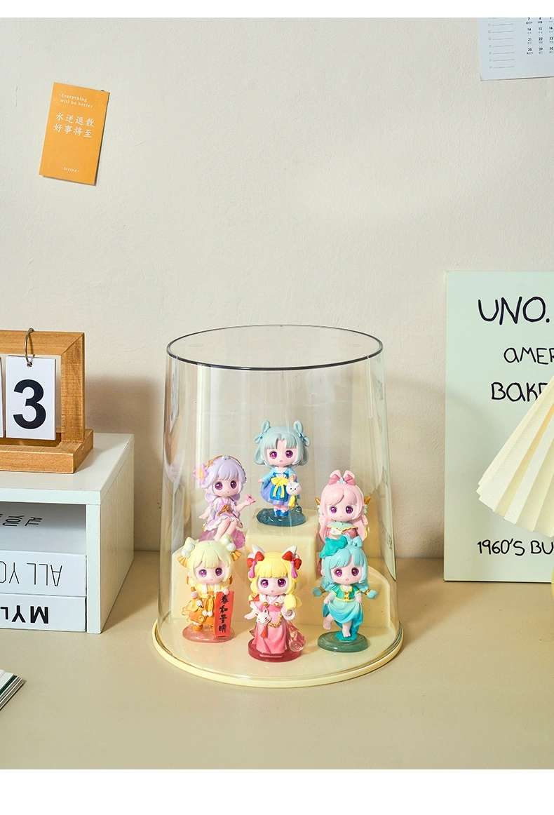 Y125-80盲盒收纳展示架泡泡玛特展示盒公仔玩偶亚克力透明防尘柜泡泡玛特盲盒详情图15