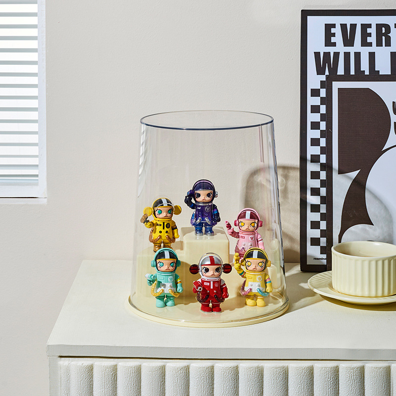 Y125-80盲盒收纳展示架泡泡玛特展示盒公仔玩偶亚克力透明防尘柜泡泡玛特盲盒产品图