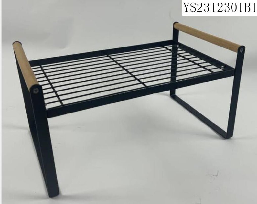 黑白两色小号单层置物架