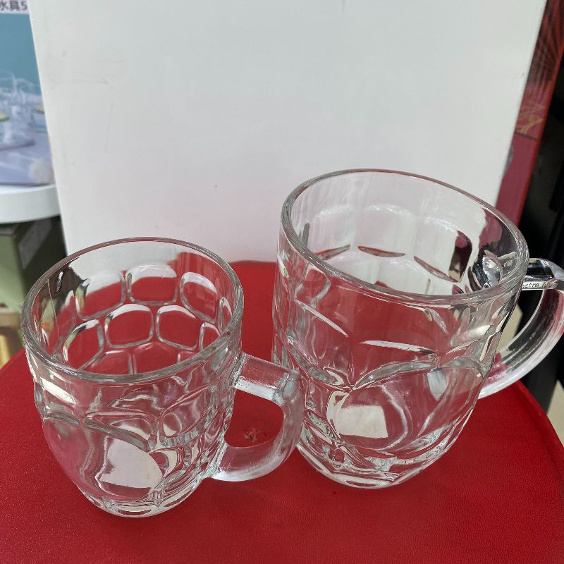 كأس البيرة الزجاجية مع كؤوس البيرة الكبيرة الحجم Item Picture