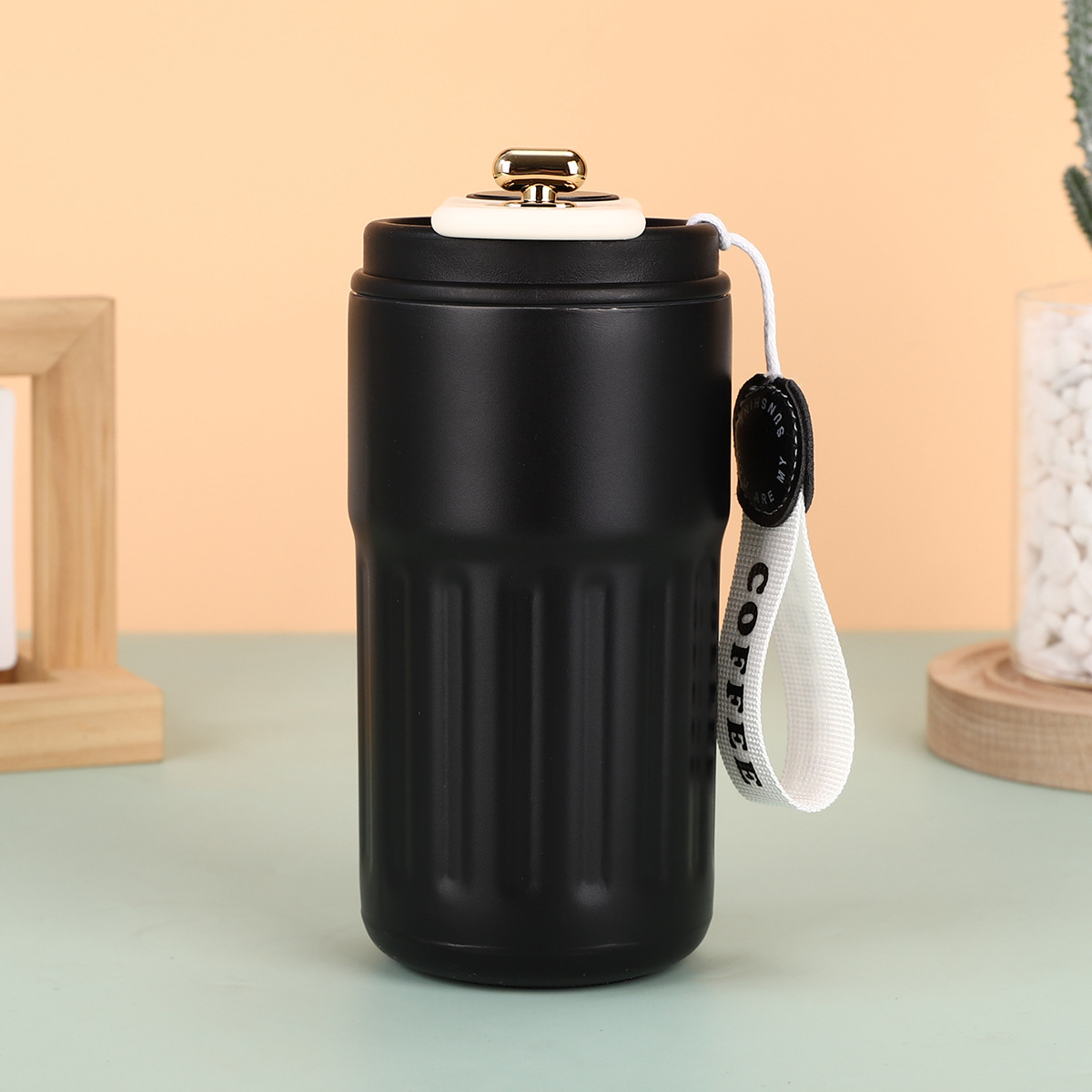 New smart temperature-measuring coffee cup, 304 stainless steel insulated cup, portable car travel gift cup, water cup pic 17