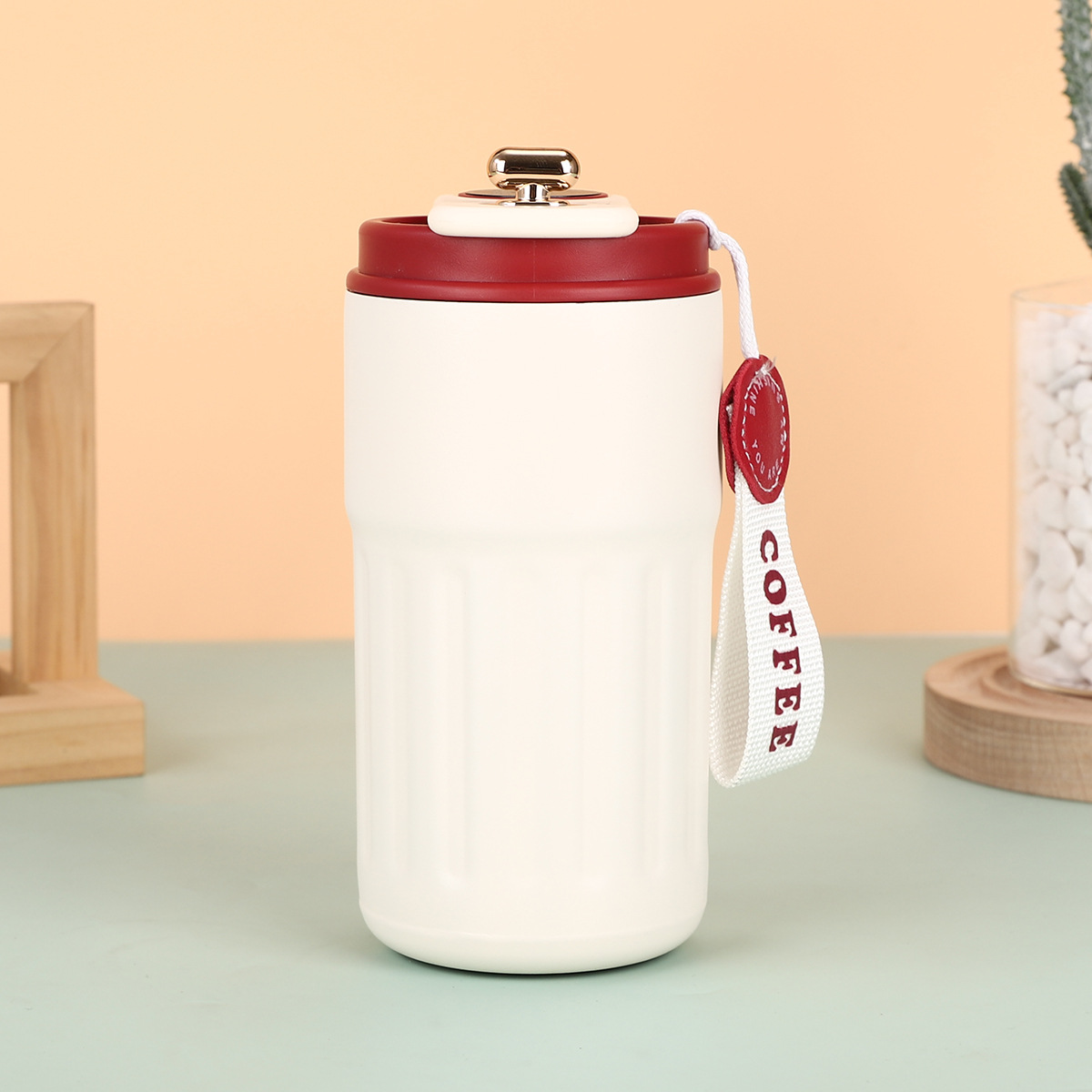 New smart temperature-measuring coffee cup, 304 stainless steel insulated cup, portable car travel gift cup, water cup pic 10