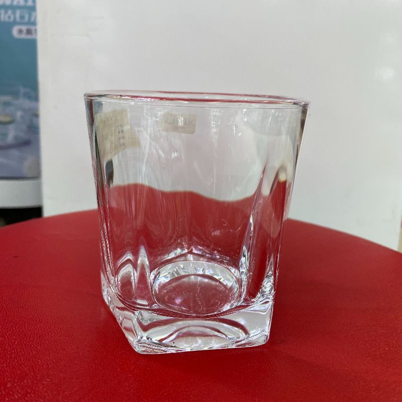 利比厚重玻璃杯五角洋酒杯创意家用威士忌杯餐厅酒吧KTV杯子水杯