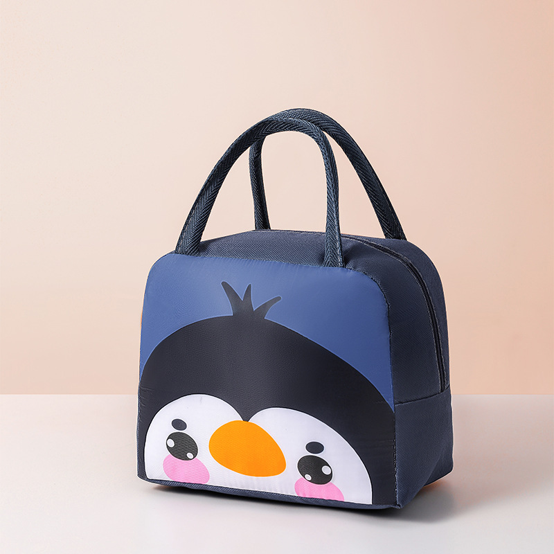 New children's hand-held lunch box bags, cute cartoon bento bags, student lunch bags, insulated bento bags detail image 12
