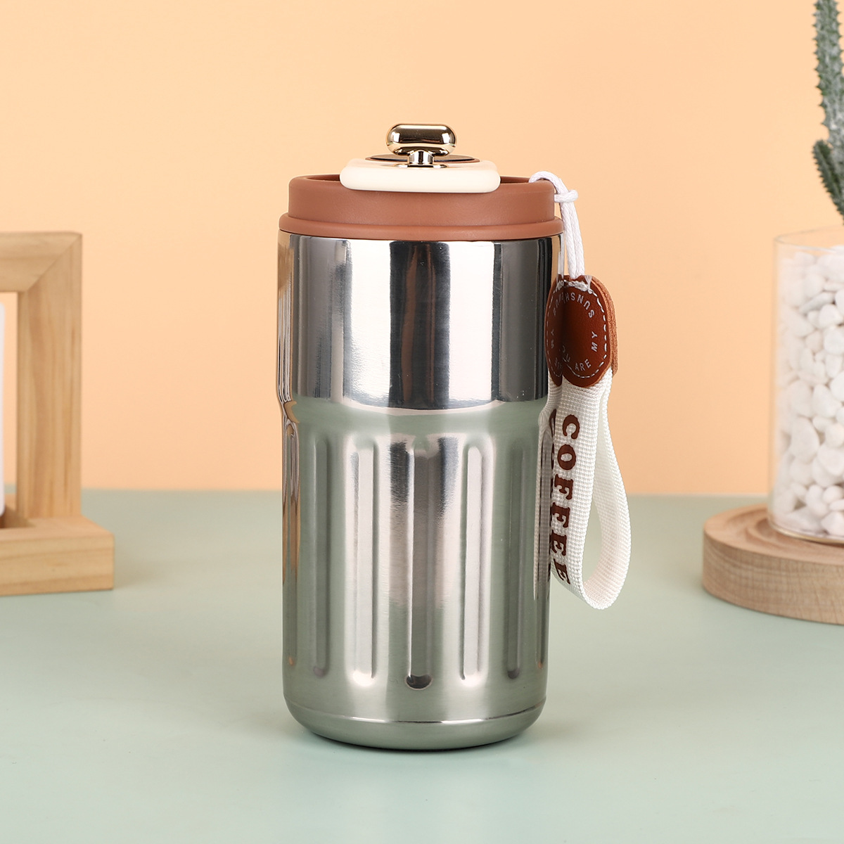 New smart temperature-measuring coffee cup, 304 stainless steel insulated cup, portable car travel gift cup, water cup pic 13