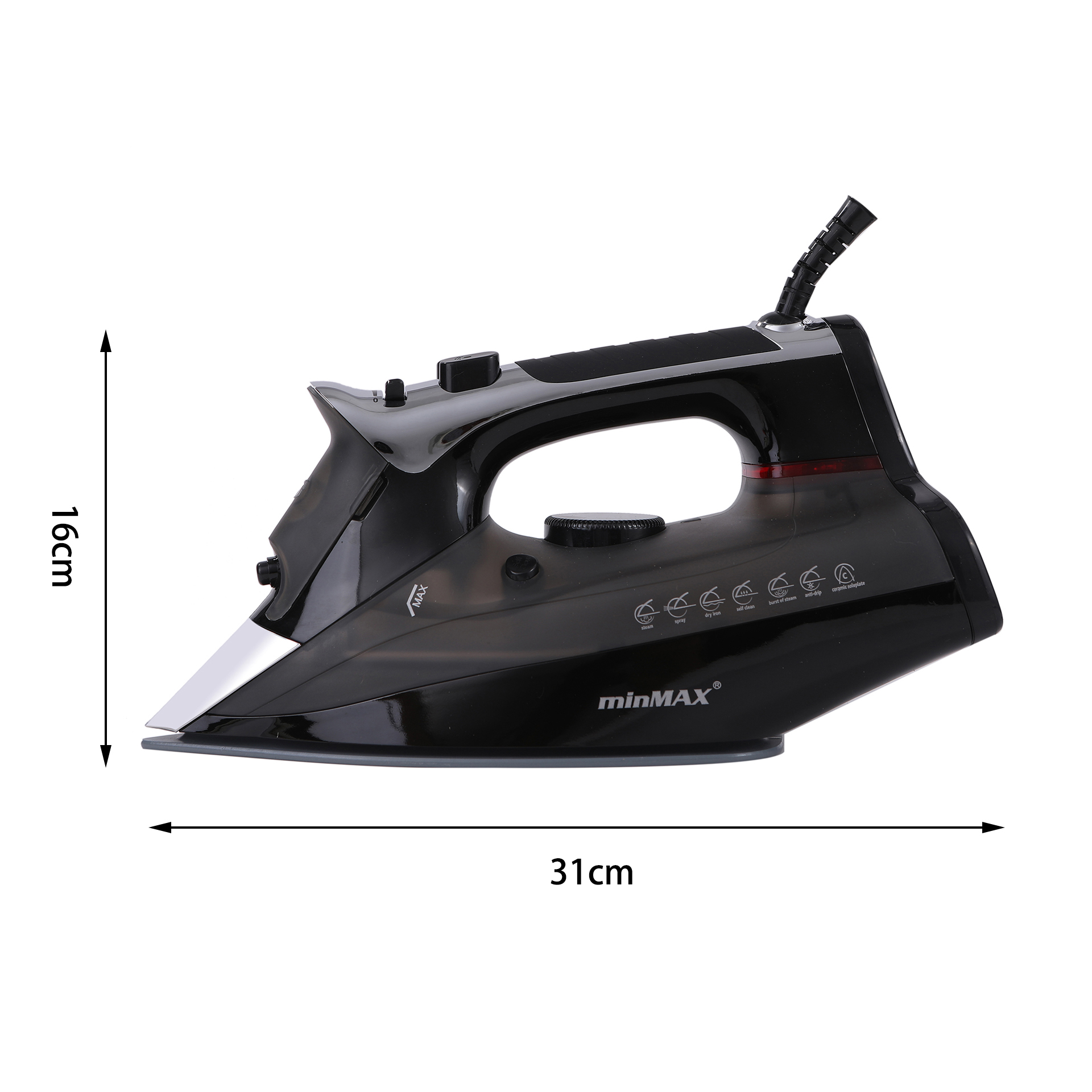 minMAX cross-border exclusive household electric iron 8002 European standard handheld electric iron in stock details Picture
