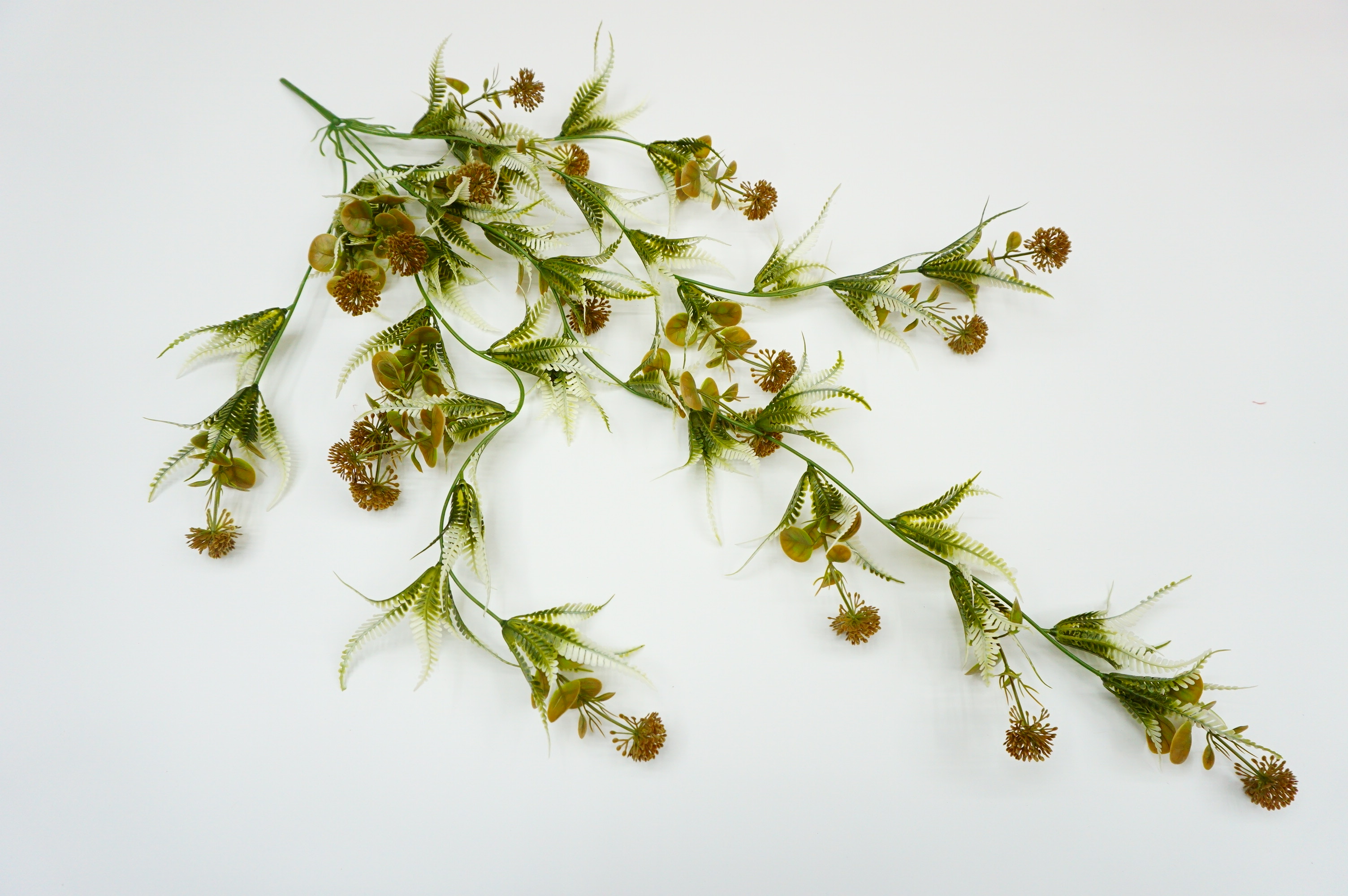 Simulated wall hanging, simulated green plants and grass, simulated rattan wall decoration 005