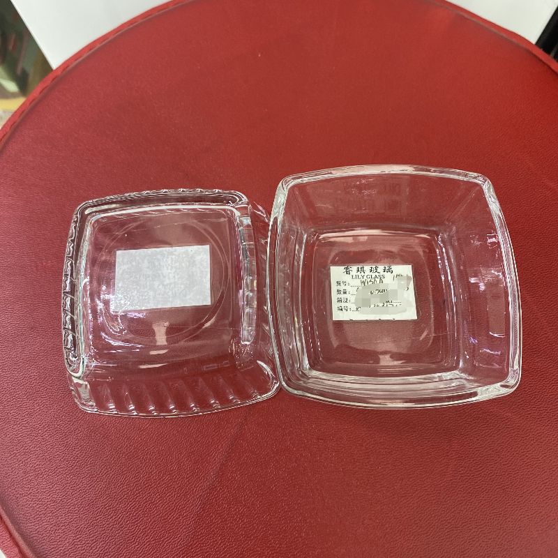 轻奢分格果盘家用客厅茶点糖果零食干果盘点心水果盘玻璃碗小吃碟白底实物图
