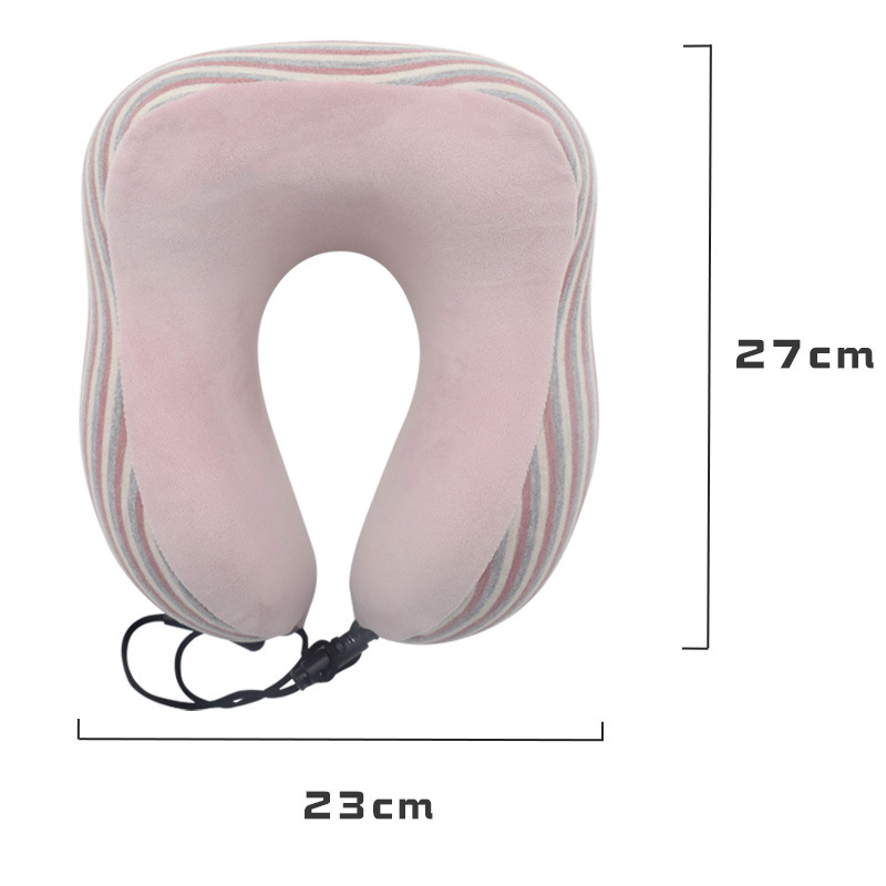 Simple striped neck pillow, memory foam U-shaped pillow, Kanglewu travel pillow, portable hump neck protection pillow, custom-made order pic 3