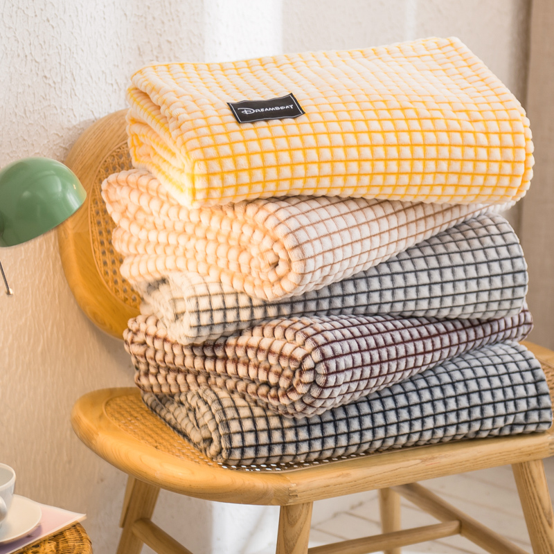 Flannel, milk velvet fabric, double-sided velvet blanket fabric, DB home textile fabric details Picture
