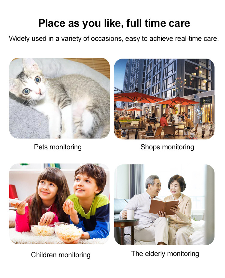 2MP家用无线WiFi电池低功耗摄像头太阳能户外防水免 插电门口监控详情13