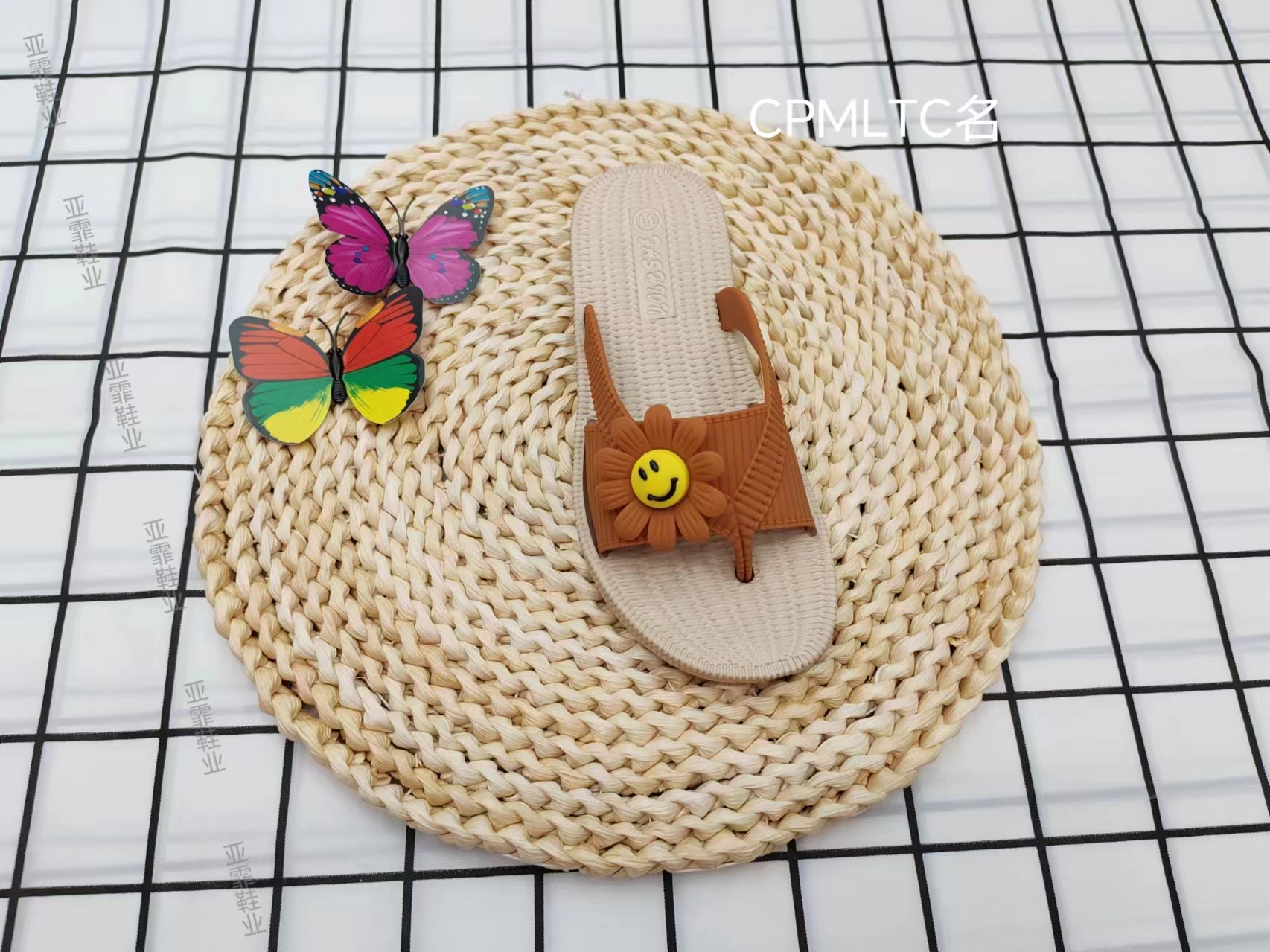 Moda de verano girasol exterior desgaste clip pie cool slippers