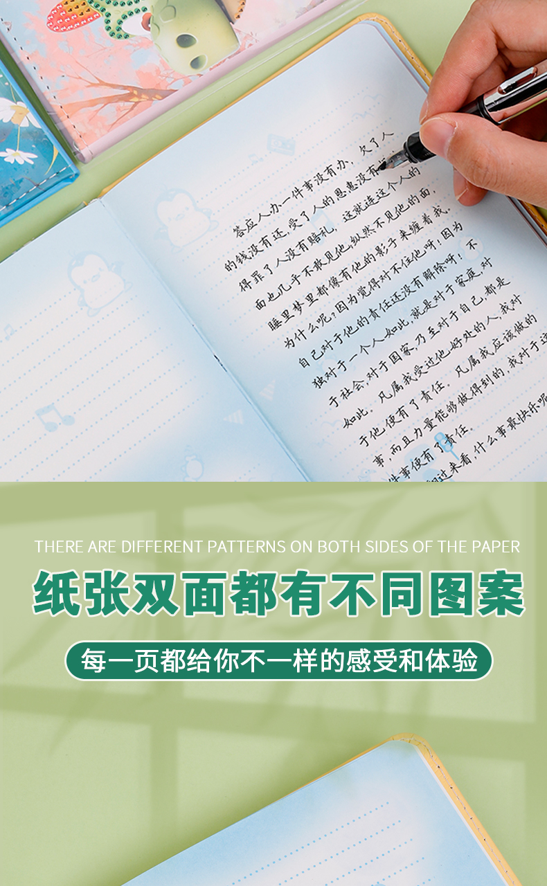 炜搏文具儿童卡通可爱diy钻石画笔记本 小幅贴钻装饰画创意记事本详情7