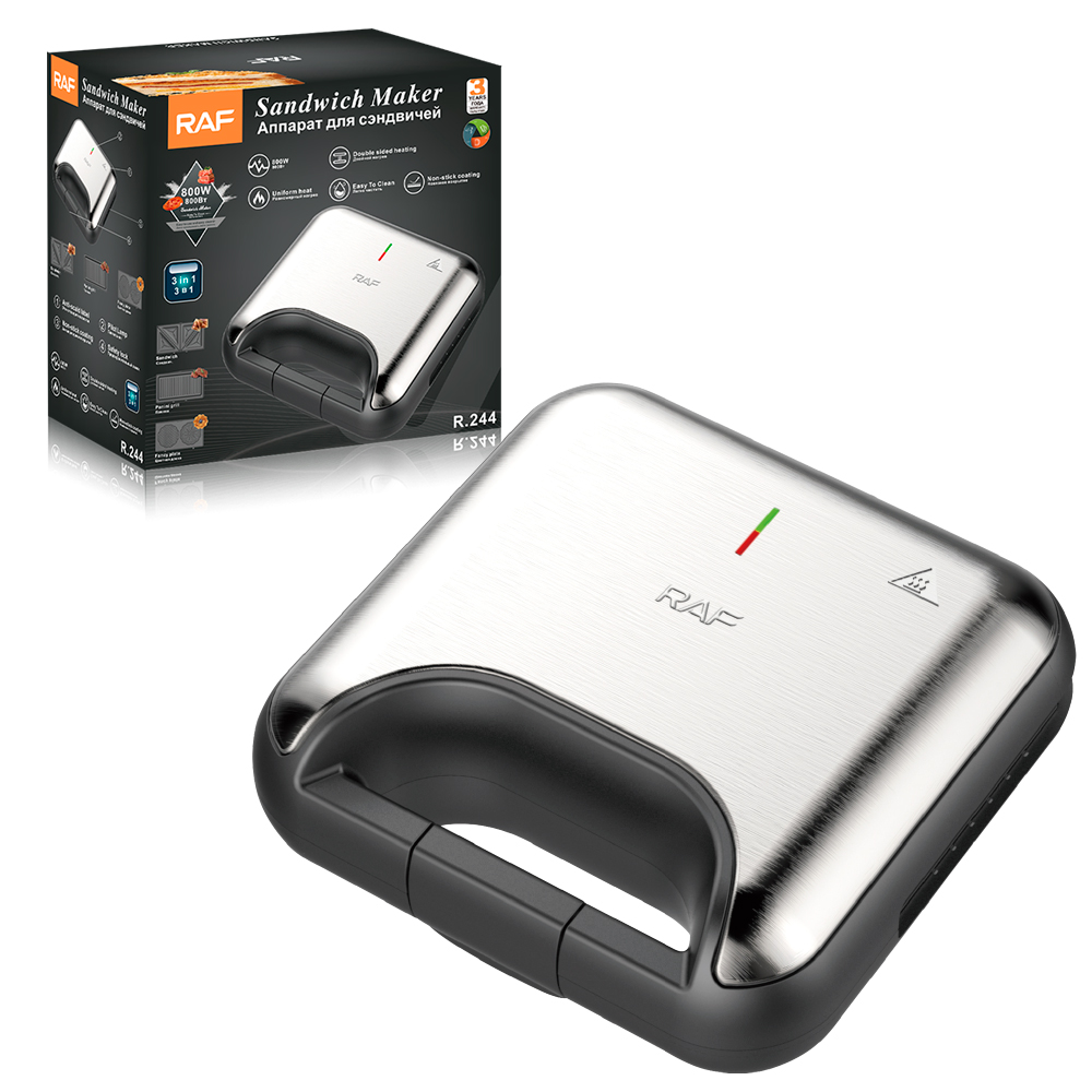 RAF Cross-border multi-functional three-in-one sandwich machine, steak machine, waffle machine, Breakfast machine, Bread Machine R.244 details Picture