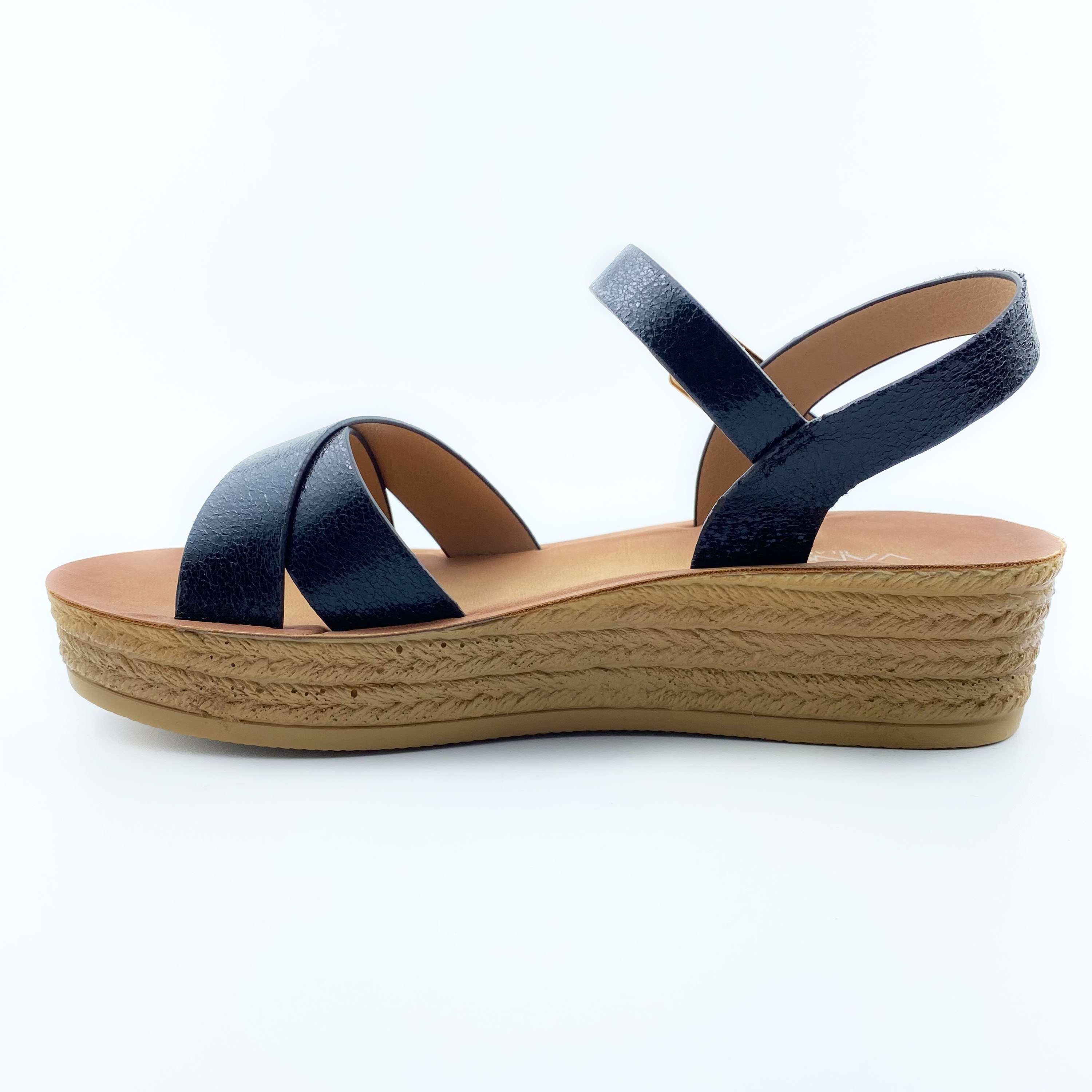 Foreign Trade Custom Fashion Casual Women's Sandals Intimate Comfortable Women's Sandals Ordinary Cross Laces New Sandals New Trend Casual Sandals Women Design Specification drawing