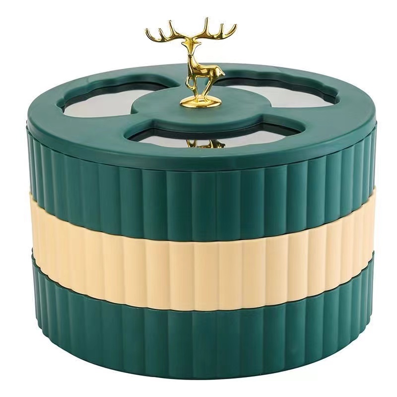 四格麋鹿干果盒