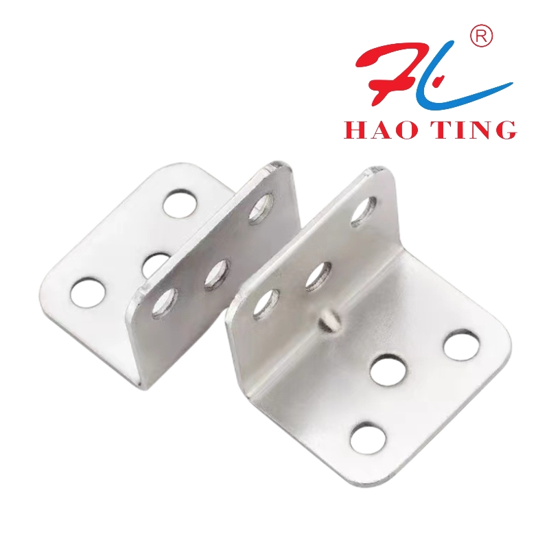 Thickened stainless steel Angle code, Angle iron, wooden board table, chair, cabinet, wardrobe fixed connection parts, 90-degree shelf board support, L-shaped partition full figure