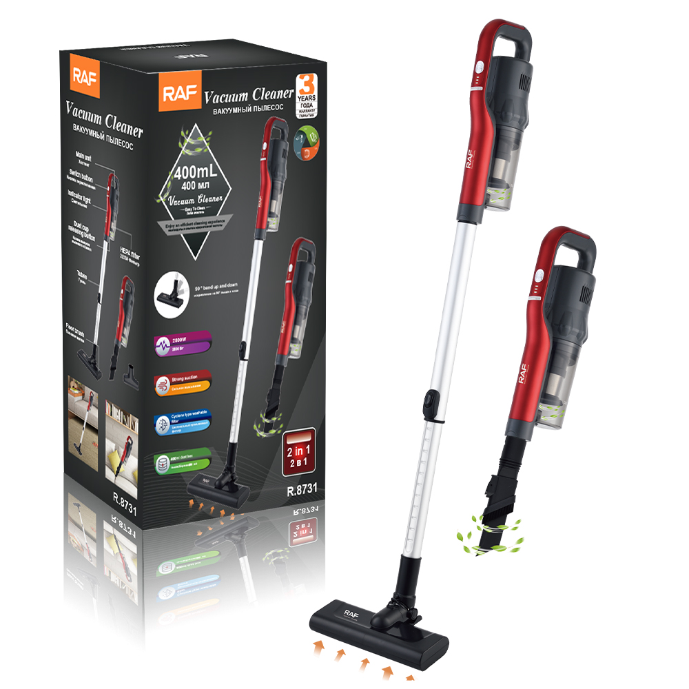 RAF European standard cross-border wired vacuum cleaner, household handheld high-power vacuum cleaner, portable car integrated with strong suction power R.8731 details Picture