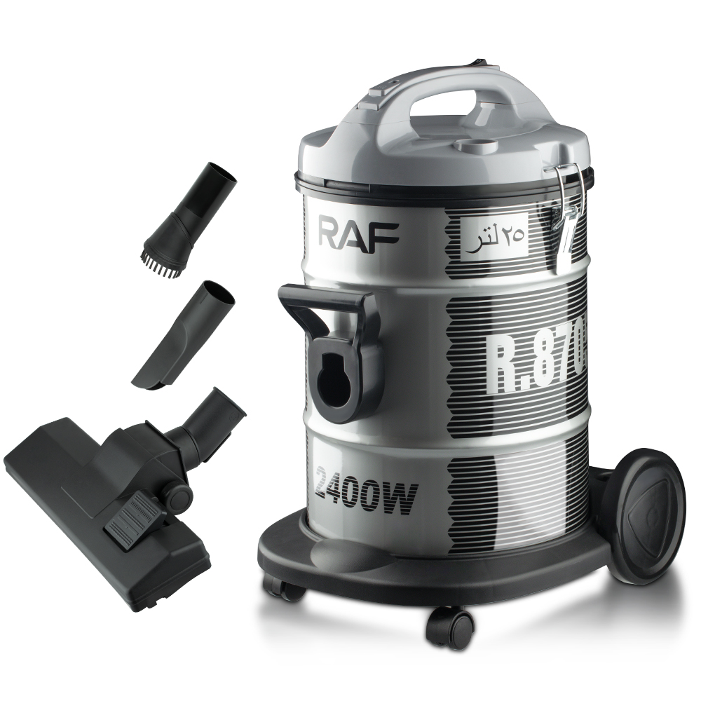 RAF European standard cross-border dry 25L vacuum cleaner for home and hotel use, super strong suction power, high-power handheld bucket vacuum cleaner R.8705 Item Picture