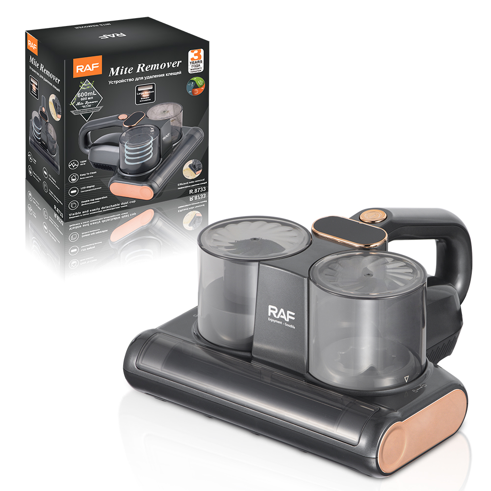 RAF European Standard cross-border Double-cup Mite Remover 600ml Household Ultraviolet sterilization and mite Removal Vacuum Cleaner Dust Removal and Cleaning R.8733 details Picture