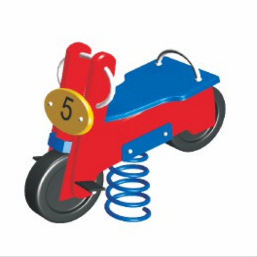 Children's outdoor rocking horse spring PE toys kindergarten community park amusement equipment seesaw swivel chair rocker Hualong play toy manufacturers direct sales Application Scenario