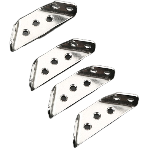 Stainless steel Angle code 90-degree right-angle bracket, furniture connection piece, one-line fixed piece, layer plate support, multi-functional Angle code support feet Specification drawing