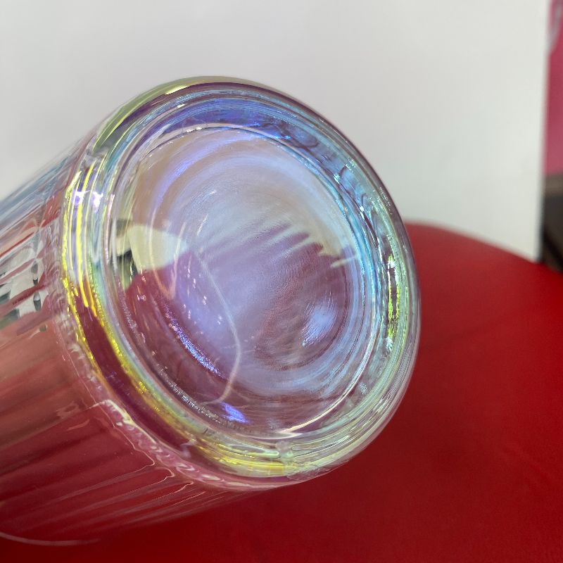 玻璃杯/水杯/玻璃杯红酒/竹节水杯/玻璃杯水杯白底实物图