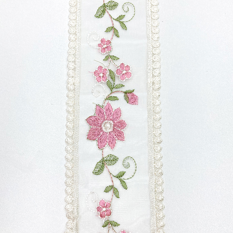 In-stock mesh lace, embroidered lace flowers, graphic bows, hair bands, traditional Chinese style DIY handcrafted Specification image