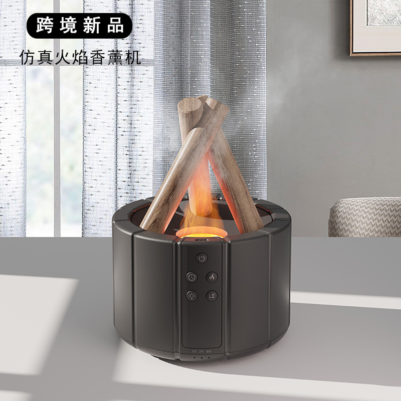 Difusor de aroma de llama hogar oficina escritorio humidificador difusor de aroma aire aceite esencial difusor de aroma humidificador de aroma details Picture