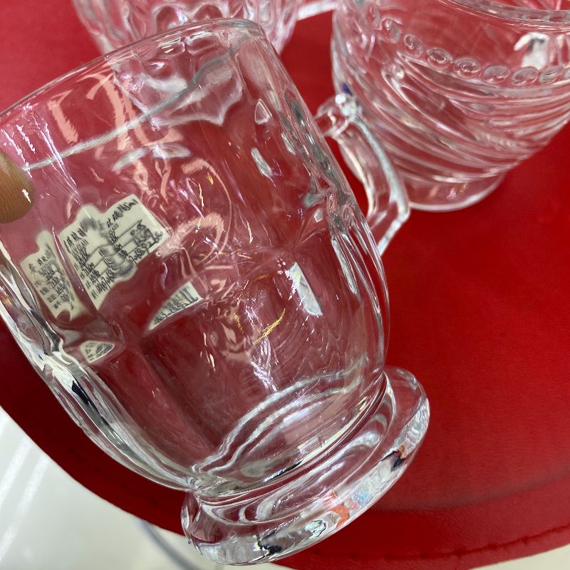 西式高颜值玻璃杯带把ins风牛奶燕麦杯早餐杯大容量耐热家用茶杯产品图