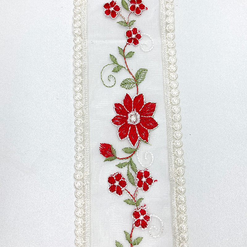 In-stock mesh lace, embroidered lace flowers, graphic bows, hair bands, traditional Chinese style DIY handcrafted details Picture