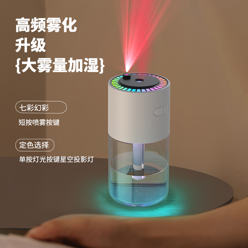 Nuevo star top humidificador escritorio silencioso oficina aire aromaterapia locomotora carga mini proyector luz humidificador details Picture