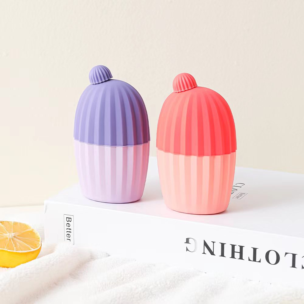 硅胶冰敷洁面仪，仙人掌冰敷美容仪（410）白底实物图