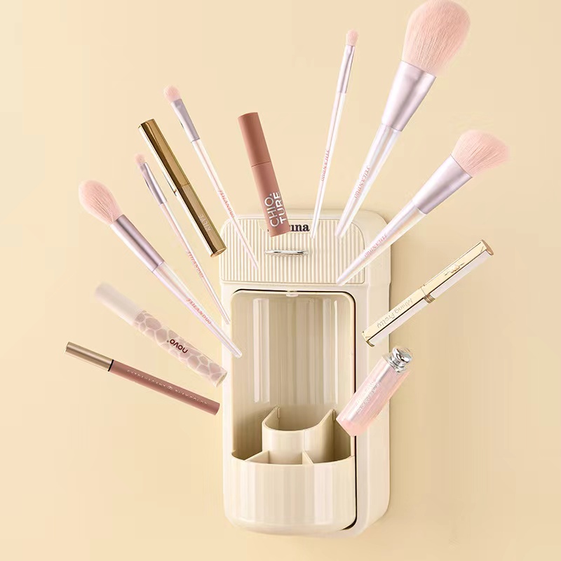 Rotating makeup brush storage box details Picture