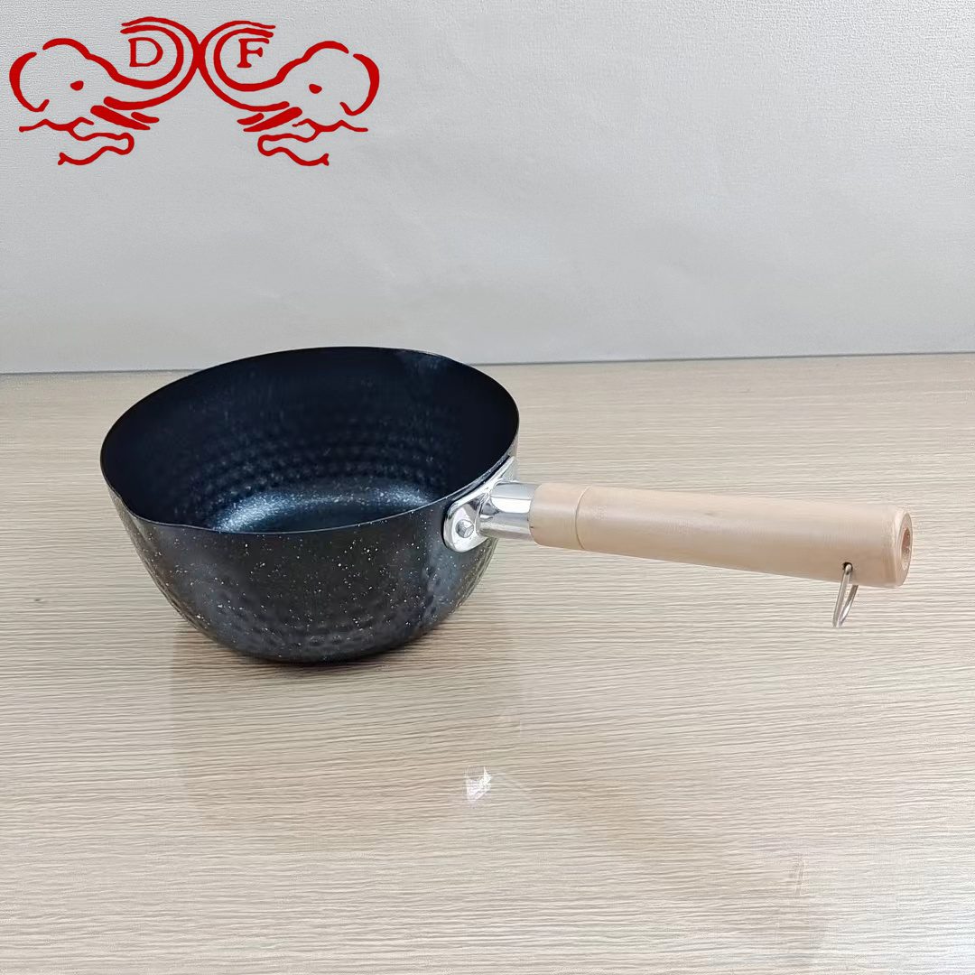 DF99425 Household Japanese-style tourmaline snow flat pot, snowflake pot, instant noodle pot, induction cooker, small milk pot, small soup pot, DF TRADINGHOUSE Specification image
