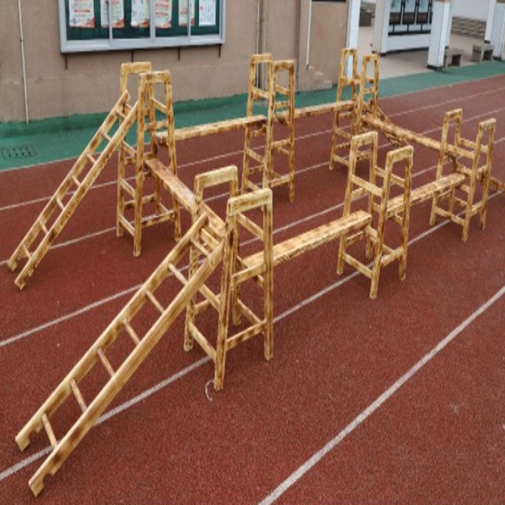 Kindergarten outdoor carbon climbing frame Anji game children's slide physical combination balance training carbon physical combination Hualong factory direct sales