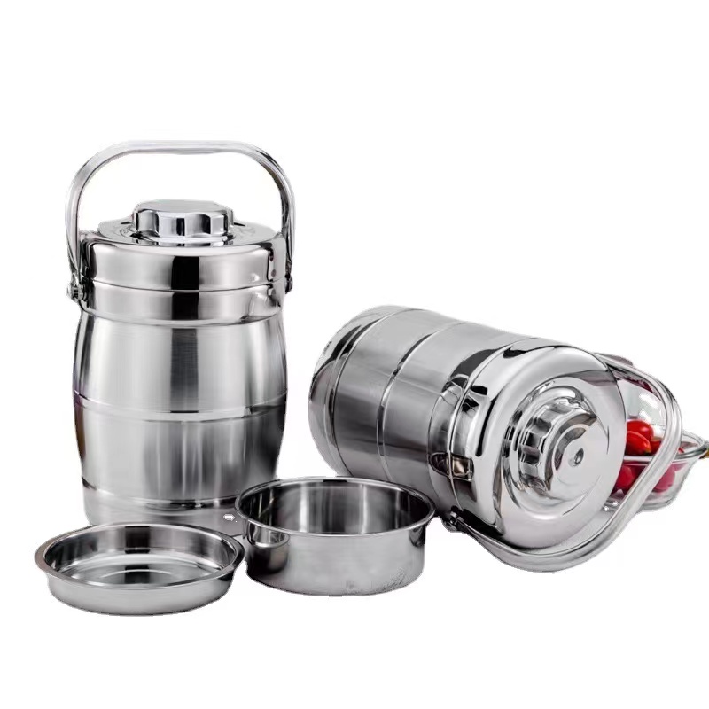 Stainless steel lunch box (straight 2.8L/ drum 3.0L) details Picture