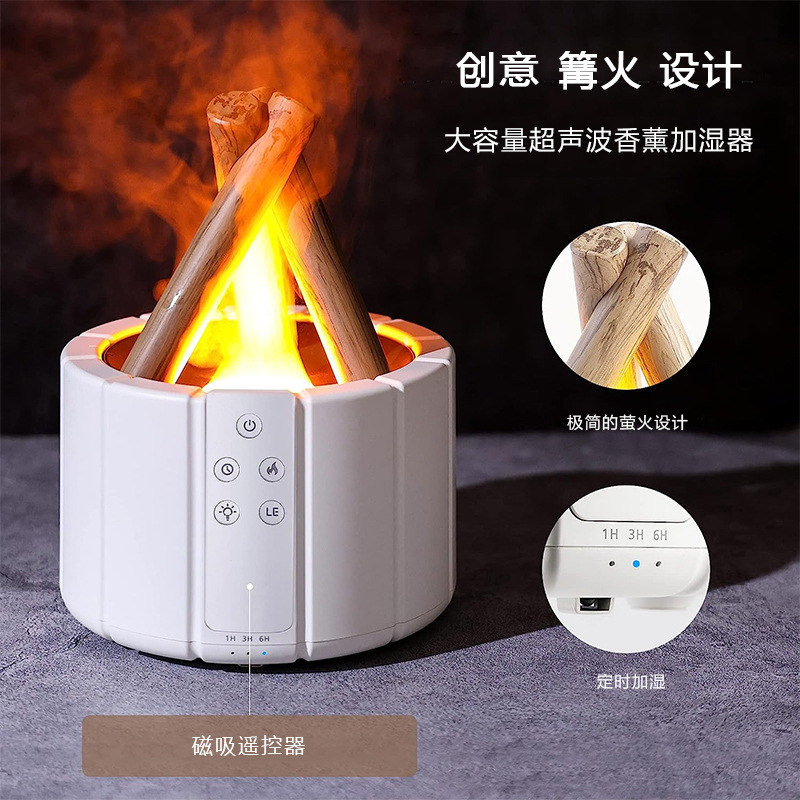 Difusor de aroma de llama hogar oficina escritorio humidificador difusor de aroma aire aceite esencial difusor de aroma humidificador de aroma Item Picture