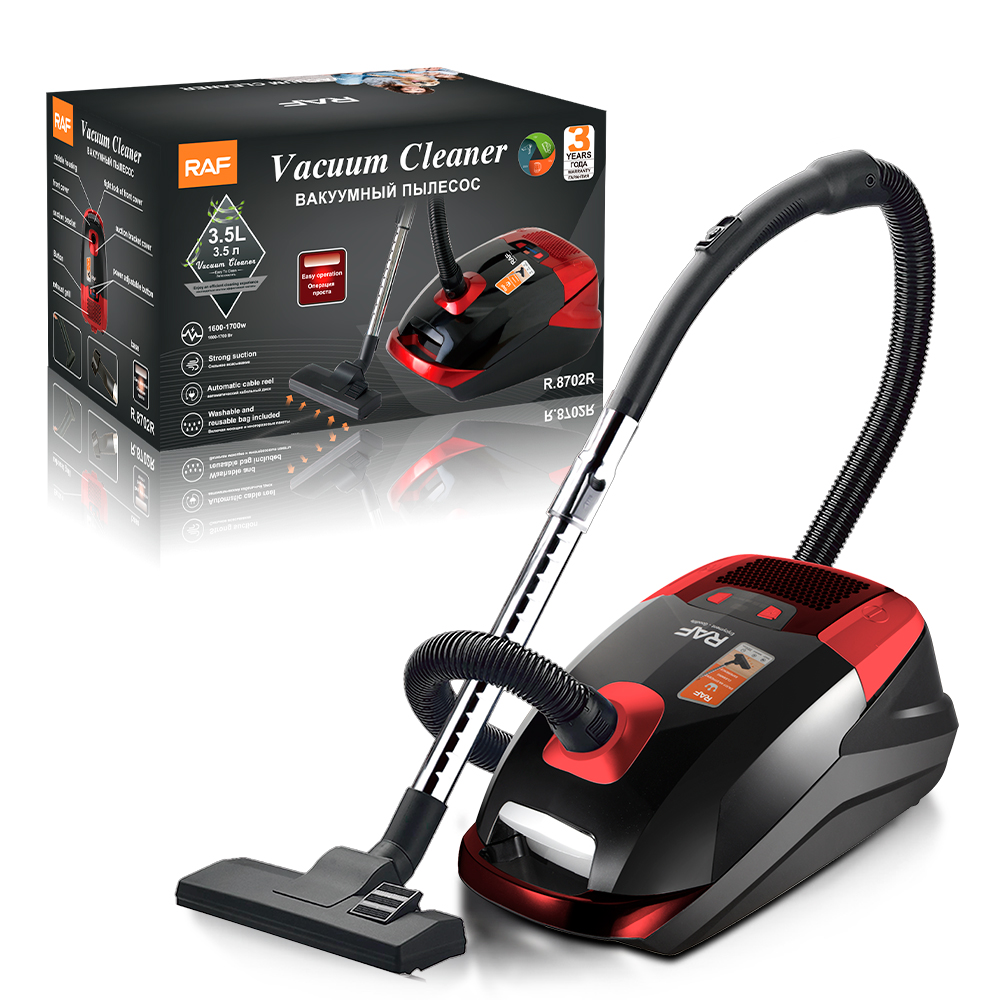 RAF European standard cross-border vacuum cleaner, household high-suction power dust removal vacuum cleaner, handheld powerful horizontal vacuum cleaner R.8702 Specification image