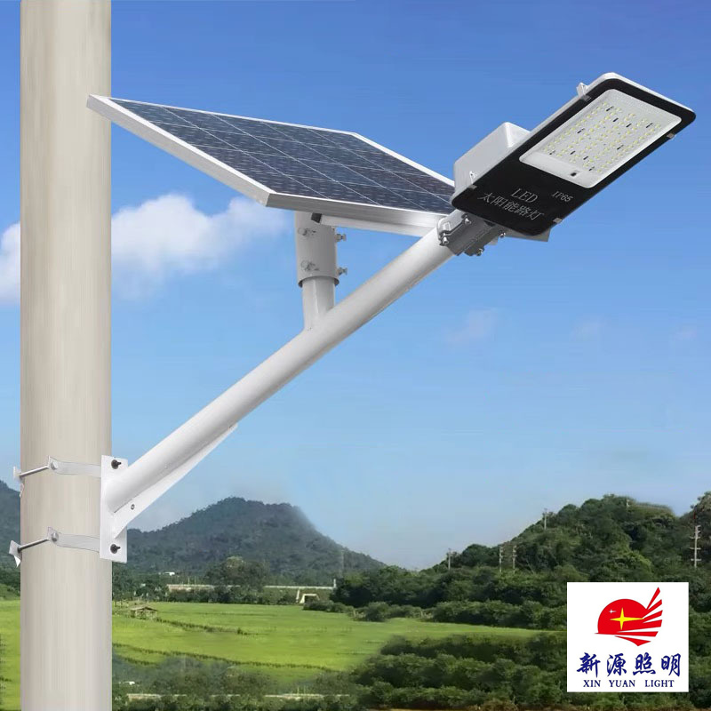 Fábrica de suministro directo led nuevo rural 1 metro al aire libre de succión solar pared holder pole ultra brillante ingeniería estilo pick arm lámpara de calle completo Specification image